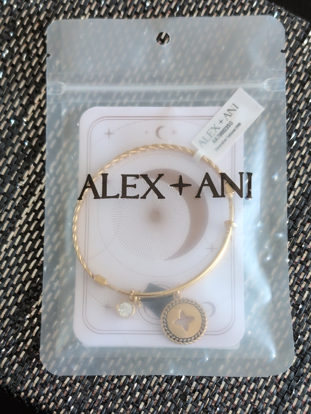 Alex and Ani Gold Celestial Star Charm Bangle